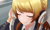aimoto rinku listening to music