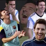 messi laugh