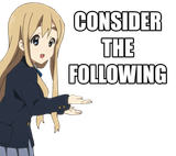consider the following