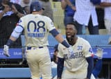 Kike-Hernandez-Teoscar-Hernandez-sunflower-seeds-Dodgers-City-Connect