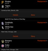 MLB Scoreboard