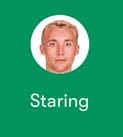 staring