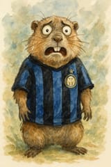 Worried Watercolour Marmot