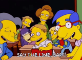 say the line