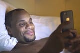 DC high sad on phone