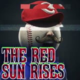 red sun rises