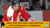 Theo Fleury short-handed hattrick.
