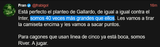 Screenshot 2025-06-25 at 17-15-25 Fran (@frabigol) Está perfecto el planteo de Gallardo de igual a igual contra el Inter somos 40 veces más grandes que ellos. Les vamos a tirar la camiseta encima y les vamos a sacar puntos. Para cagones q[...]