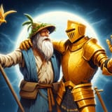 an islander and a golden knight uniting in friendship