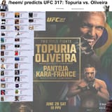 UFC 317 Topuria vs. Oliveira