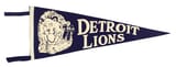 1940-50s Detroit Lions Pennant