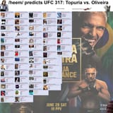 UFC 317 Topuria vs. Oliveira