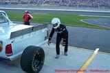 Morgan Shepherd crews his own truck