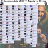 UFC 317 Topuria vs. Oliveira