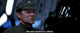 We shall double our efforts