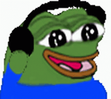 Dancin Frog with headphones