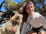 Lena with Quokka