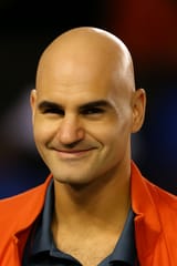 AI generated bald Federer