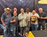 Don Frye, Josh Barnett, Tank Abbott, Mark Kerr, Butterbean, and Dan Severn at Wrestlecon, April 2025
