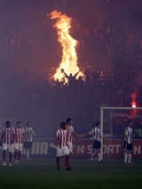 crowd shot red star partizan belgrade
