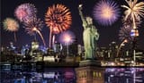 Fireworks-near-the-Statue-of-Liberty