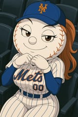 Mrs. Met in Stadium Seat