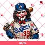 Billy-Jigsaw-Los-Angeles-Dodgers-PNG-Horror-Killer-MLB-Baseball-PNG-Horror-Dodgers-PNG