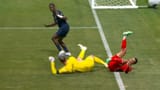 ⚠️ADVERTENCIA- ¡Imágenes sensibles! Donnarumma y Musiala chocaron sobre el final del primer tiem (3)