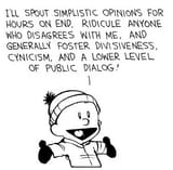 Lower level of public dialouge