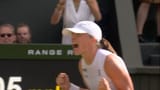 Iga celebrates