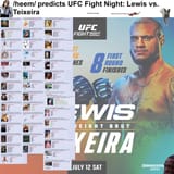 UFC Fight Night Lewis vs. Teixeira.