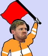 red flag vettel