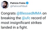patricio pitbull tweets at max holloway