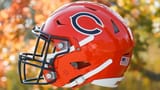 orange helmet