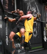 Shamil Gaziev training with Ciryl Gane