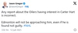 Oilers Sharter Fart