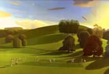David Inshaw - The Cricket Game