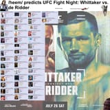 UFC Fight Night Whittaker vs. de Ridder