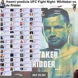 UFC Fight Night Whittaker vs. de Ridder
