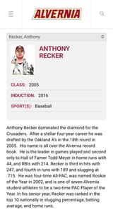 Recker Alvernia
