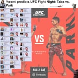 UFC Fight Night Taira vs. Park goof 1