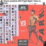 UFC Fight Night Taira vs. Park goof 3