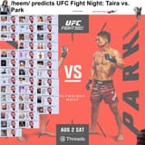 UFC Fight Night Taira vs. Park final goof