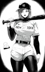 Rare Yankees anime woman 
