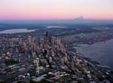 Seattle and Rainier