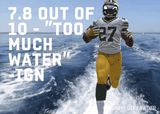 7.8 out of 10 too much water