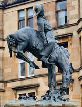 Buffalo Bill statue in Glasgow Scotland