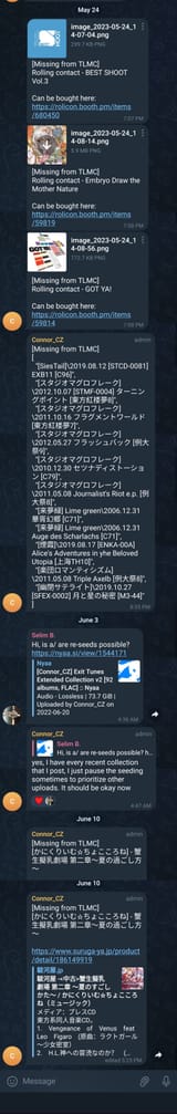Missing albums