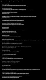 Signs of the Coming of Judgement Day in Islam