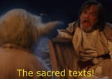 the sacred texts! star wars luke yoda